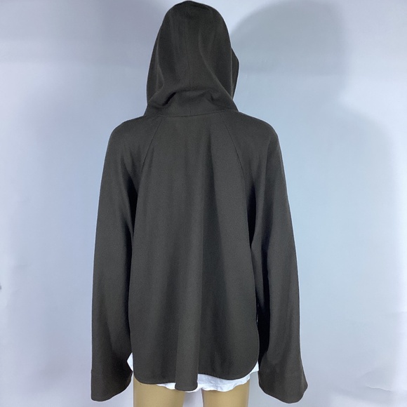 Kallmeyer New York Soft Woven Brown Hooded Jacket L - Picture 2 of 5